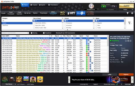 party poker lobby